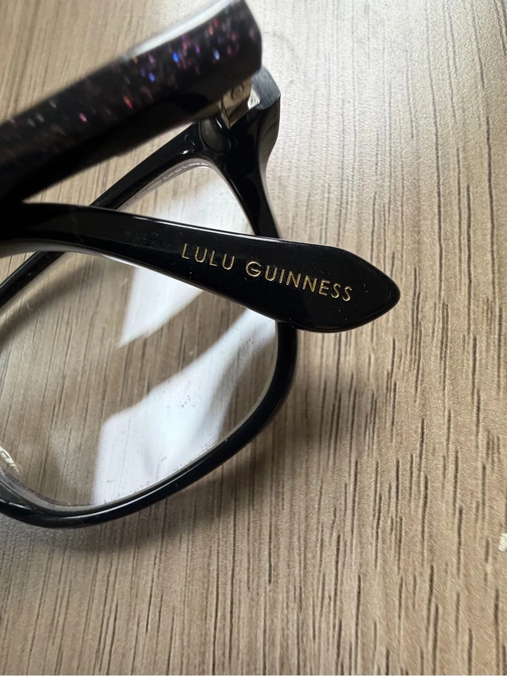 Lulu Guinness L895 Sparkle Black/Pink Frames 54-14-140